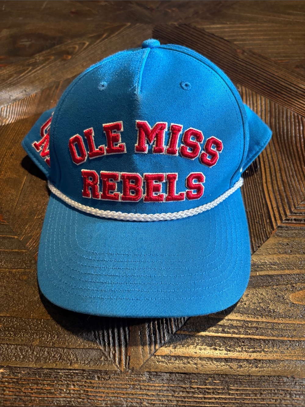 '47 Brand Light Blue and Black Baseball Hat with Embroidered Front